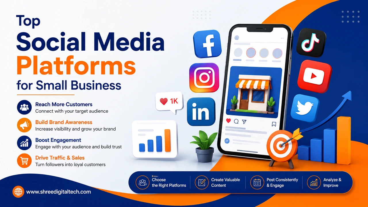 Top Social Media Platforms for Small Business 1 Top social media platforms for small businesses to reach customers, build brand awareness, boost engagement, and drive sales