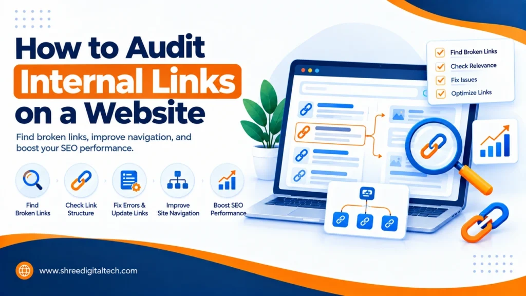 How to Audit Internal Links on a Website 2 How to audit internal links on a website by finding broken links, checking link structure, fixing errors, and improving SEO