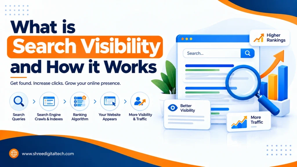 What is Search Visibility and How it Works 3 What is search visibility and how it works through search queries, crawling, indexing, rankings, website visibility, and organic traffic