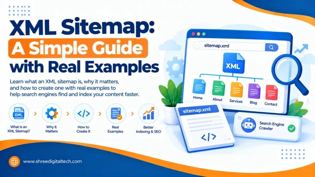 XML Sitemap: A Simple Guide with Real Examples 4 XML Sitemap guide explaining what an XML sitemap is, how to create one, real examples, and how it helps search engines index website pages.